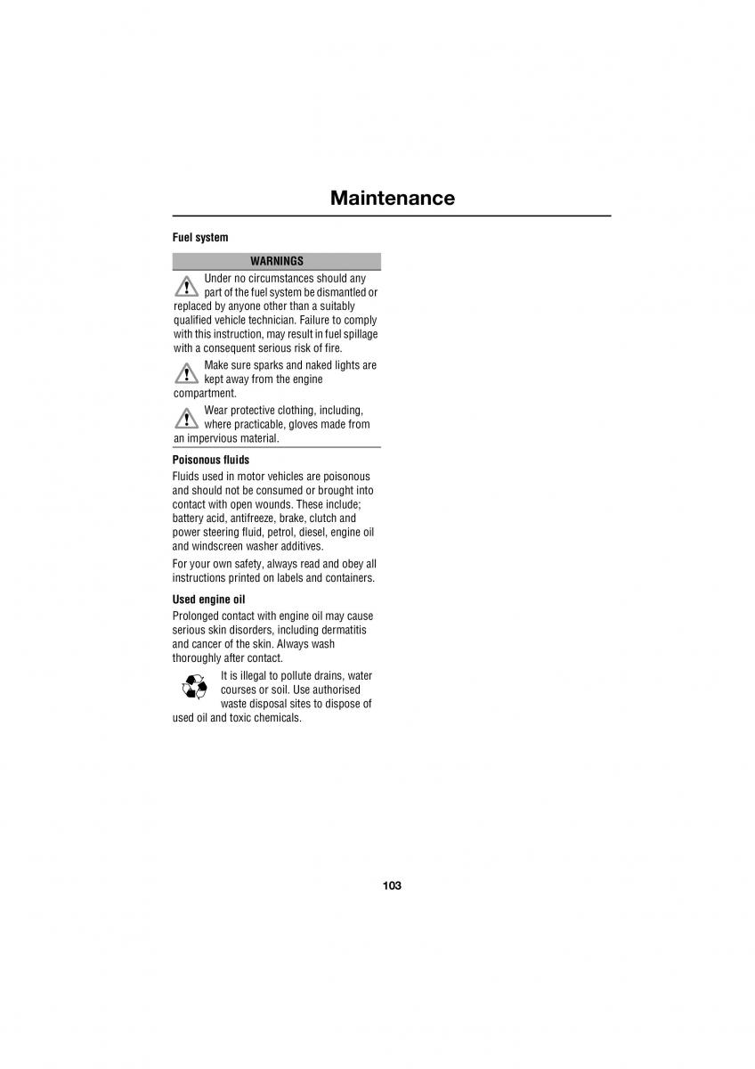 Land Rover Defender III gen owners manual / page 75