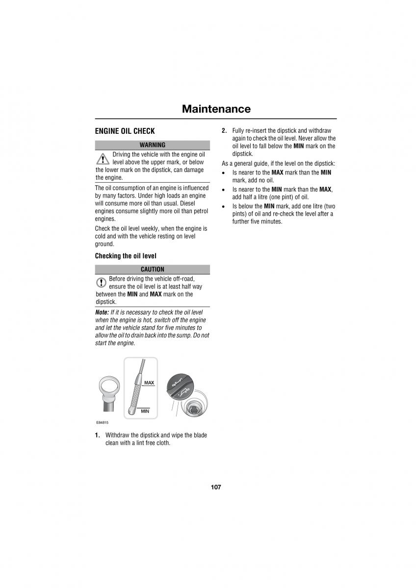 Land Rover Defender III gen owners manual / page 79