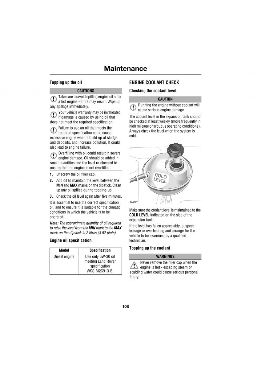 Land Rover Defender III gen owners manual / page 80