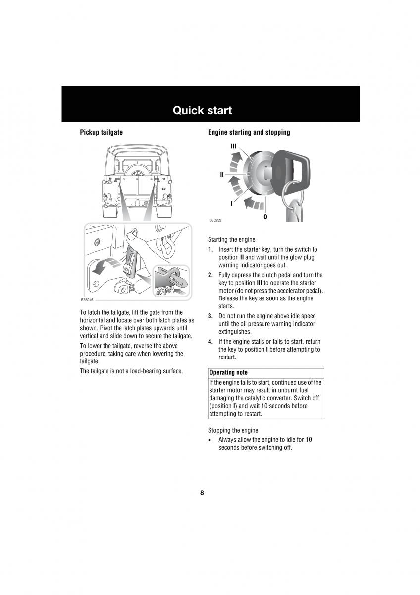 Land Rover Defender III gen owners manual / page 94