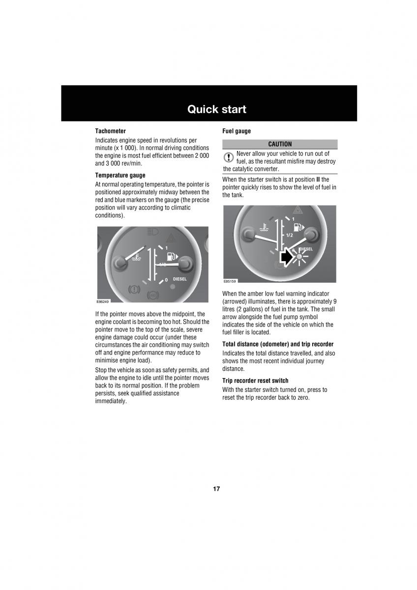 Land Rover Defender III gen owners manual / page 103