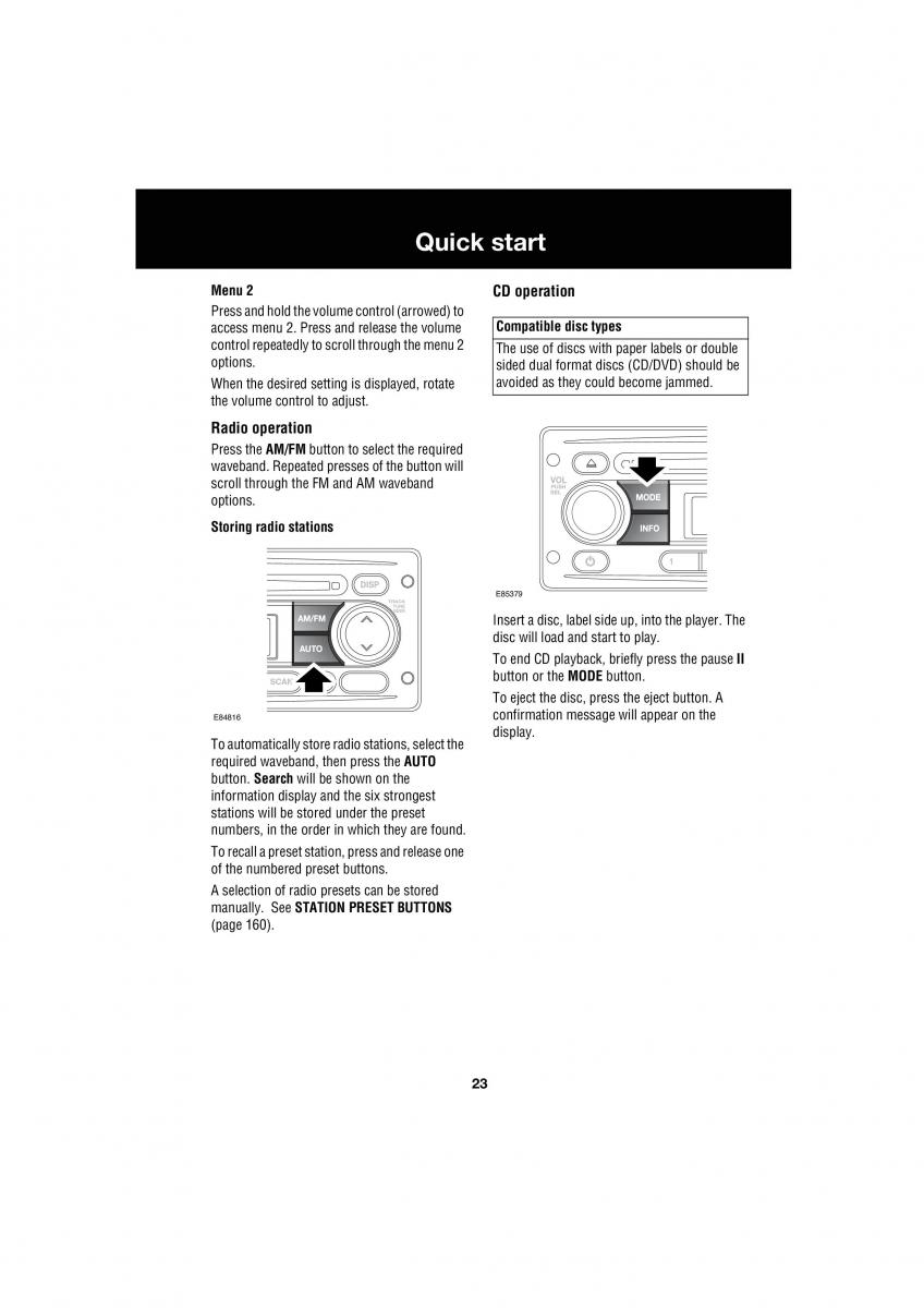 Land Rover Defender III gen owners manual / page 109