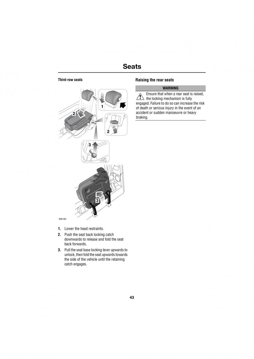 Land Rover Defender III gen owners manual / page 118