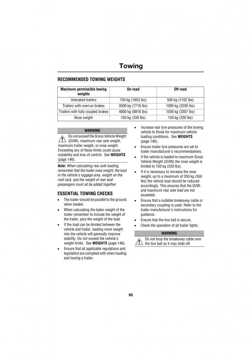 Land Rover Defender III gen owners manual / page 129