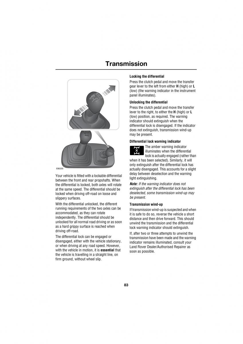 Land Rover Defender III gen owners manual / page 134