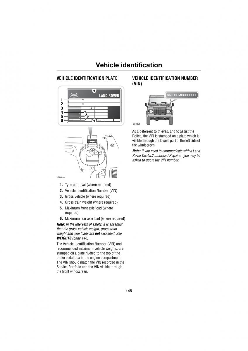 Land Rover Defender III gen owners manual / page 147