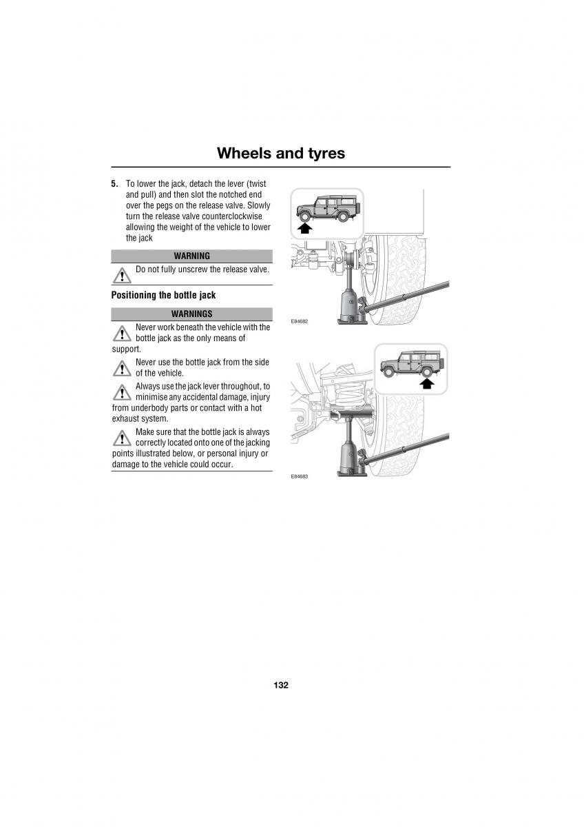 Land Rover Defender III gen owners manual / page 161