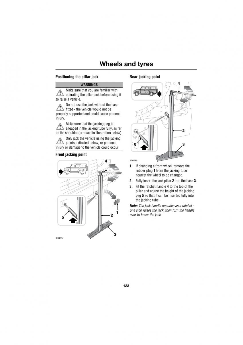 Land Rover Defender III gen owners manual / page 162