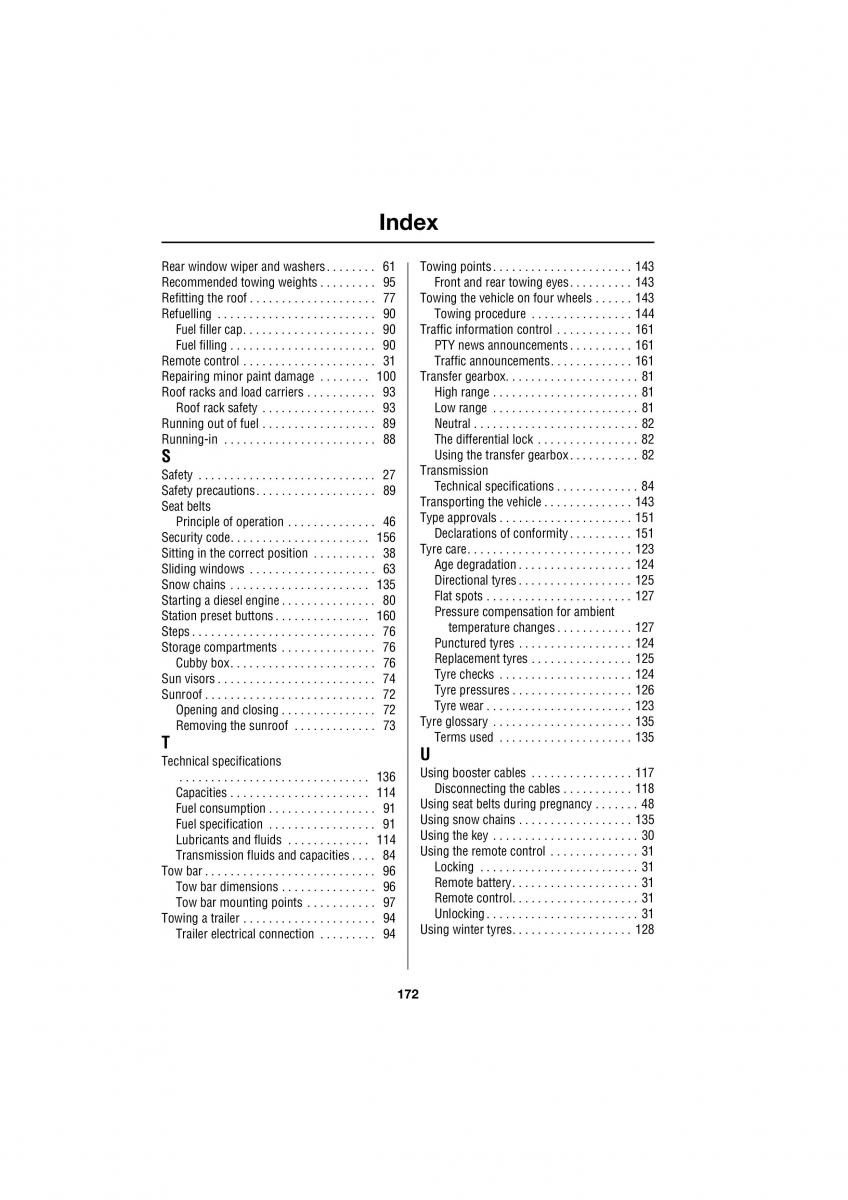 Land Rover Defender III gen owners manual / page 17