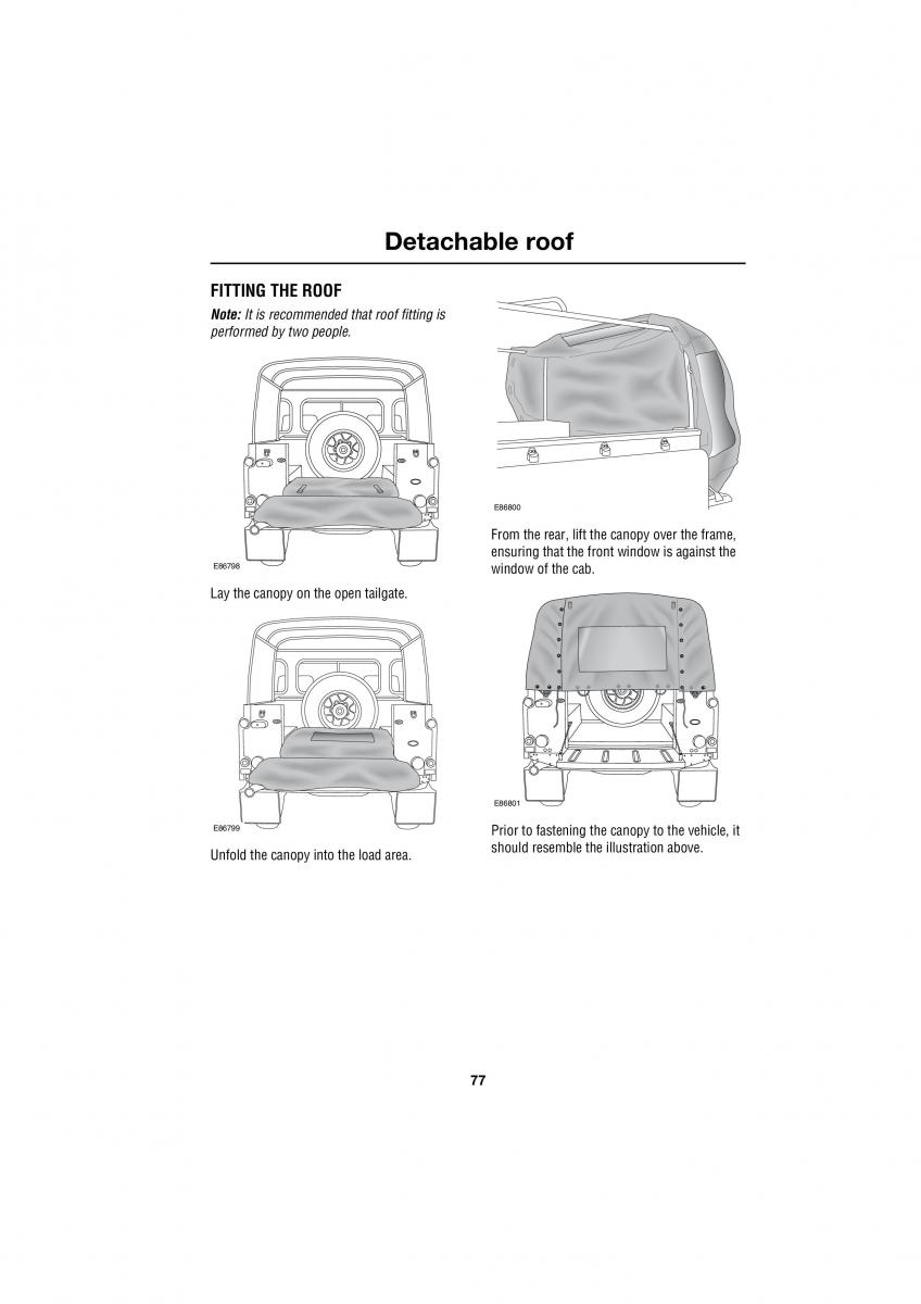 Land Rover Defender III gen owners manual / page 34