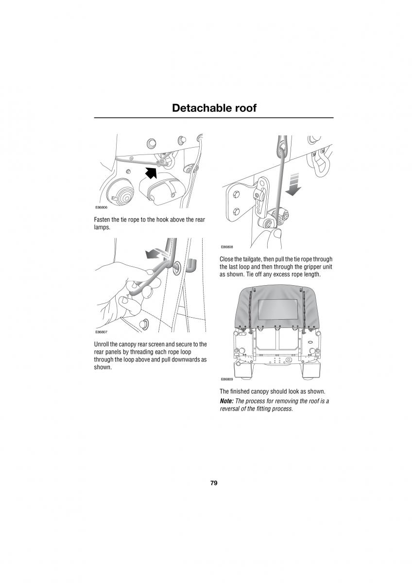 Land Rover Defender III gen owners manual / page 36