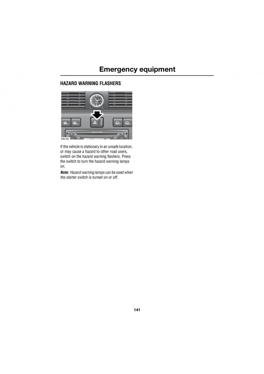 Land Rover Defender III gen owners manual / page 38