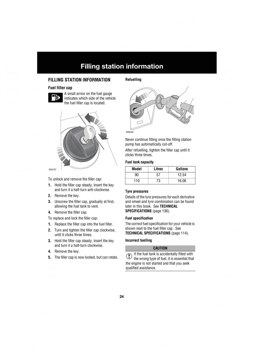 Land Rover Defender III gen owners manual / page 39