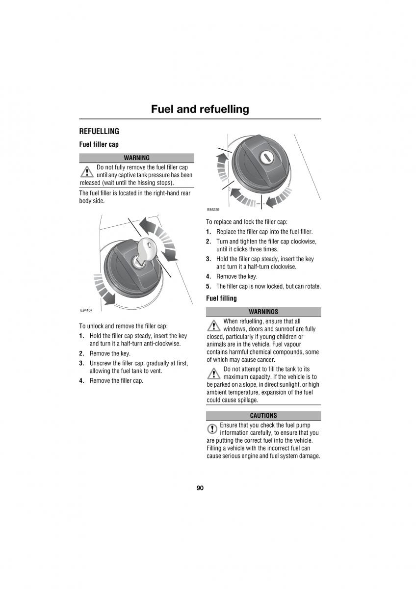 Land Rover Defender III gen owners manual / page 42