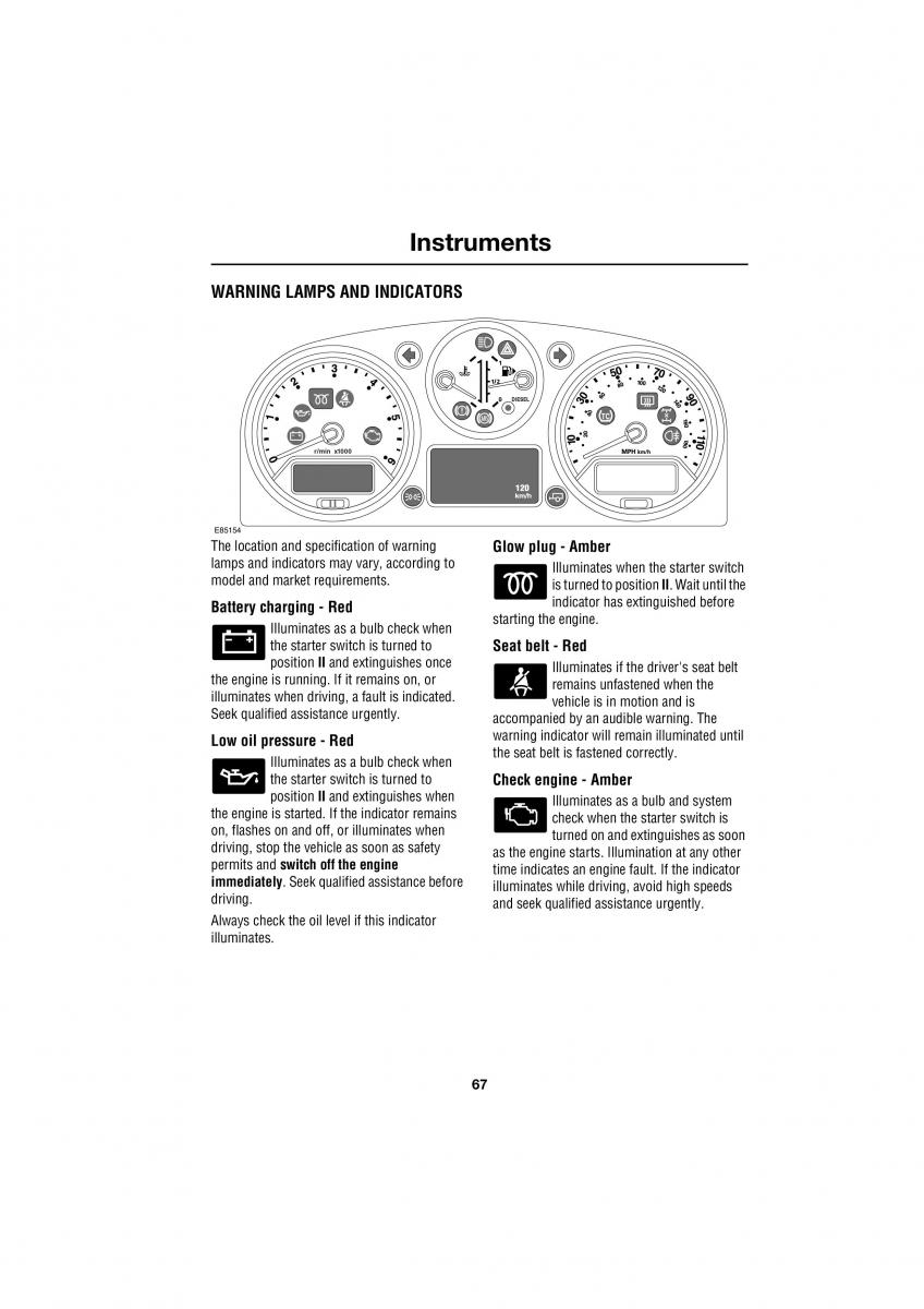 Land Rover Defender III gen owners manual / page 50