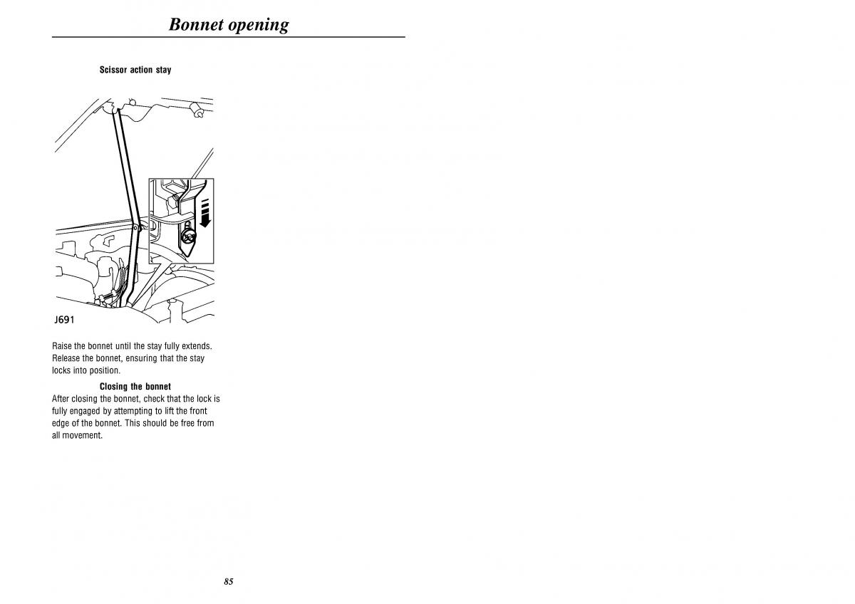 Land Rover Defender II gen owners manual / page 87