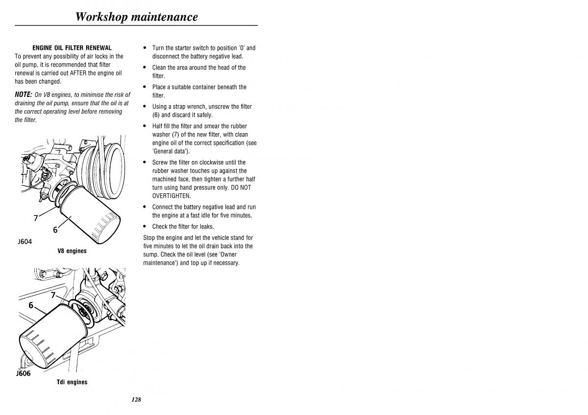 Land Rover Defender II gen owners manual / page 130