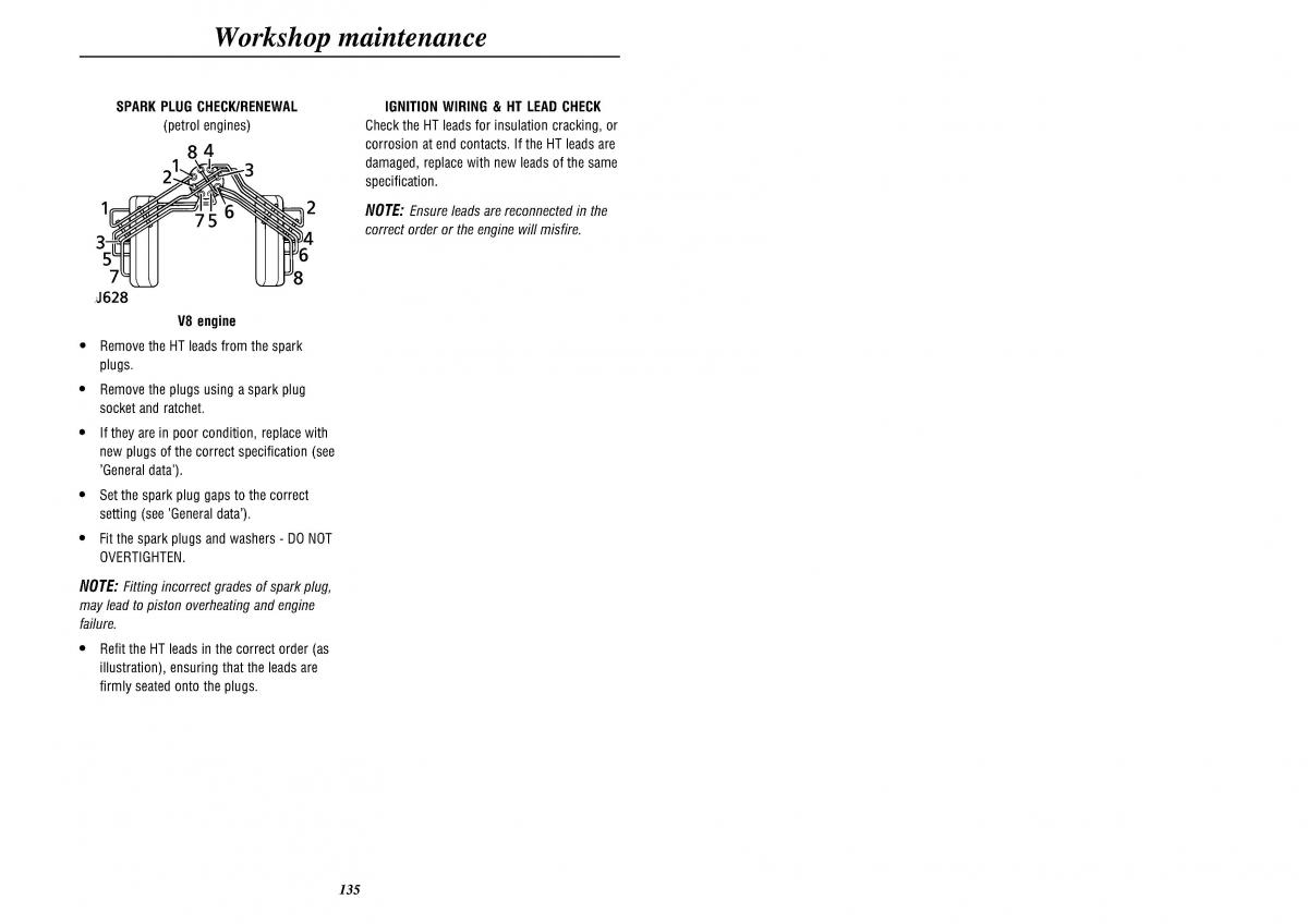 Land Rover Defender II gen owners manual / page 137