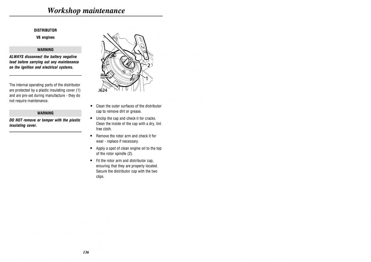 Land Rover Defender II gen owners manual / page 138