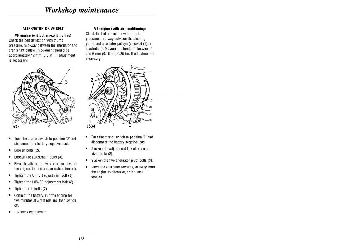 Land Rover Defender II gen owners manual / page 140