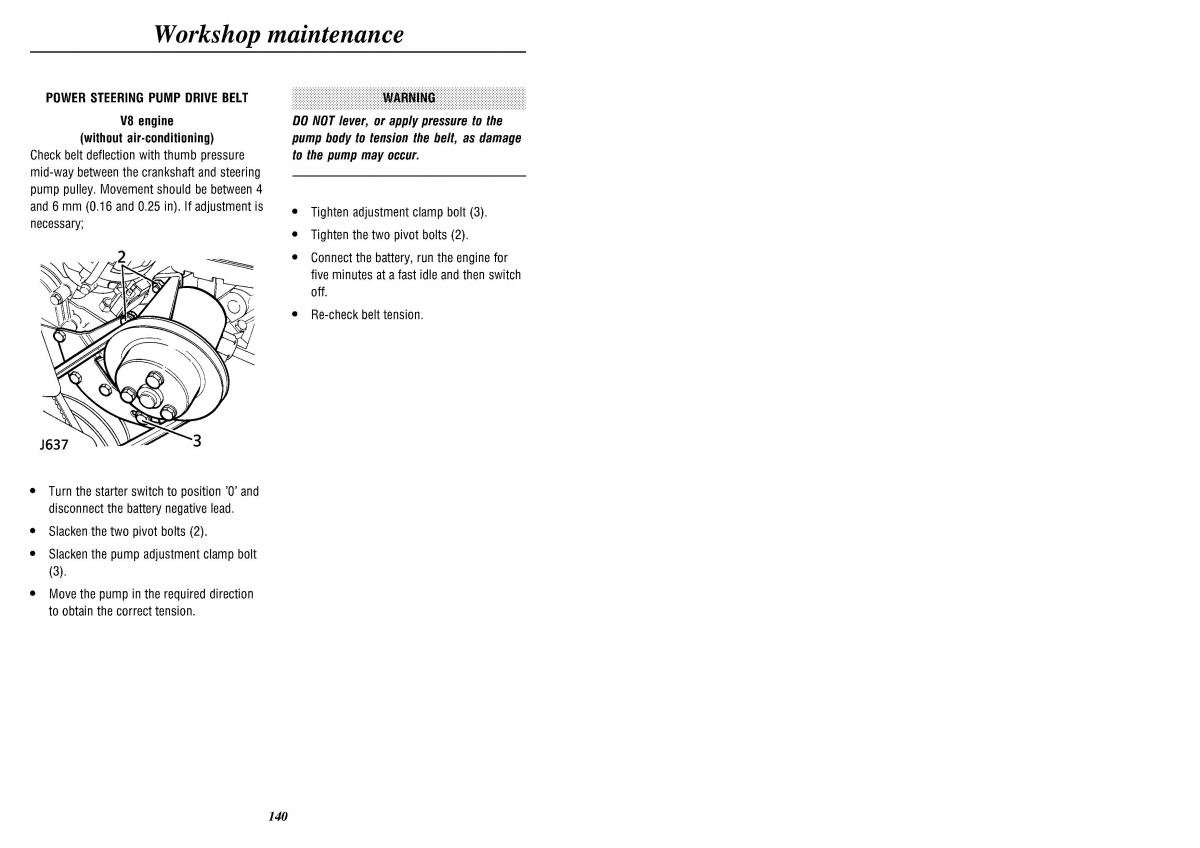 Land Rover Defender II gen owners manual / page 142