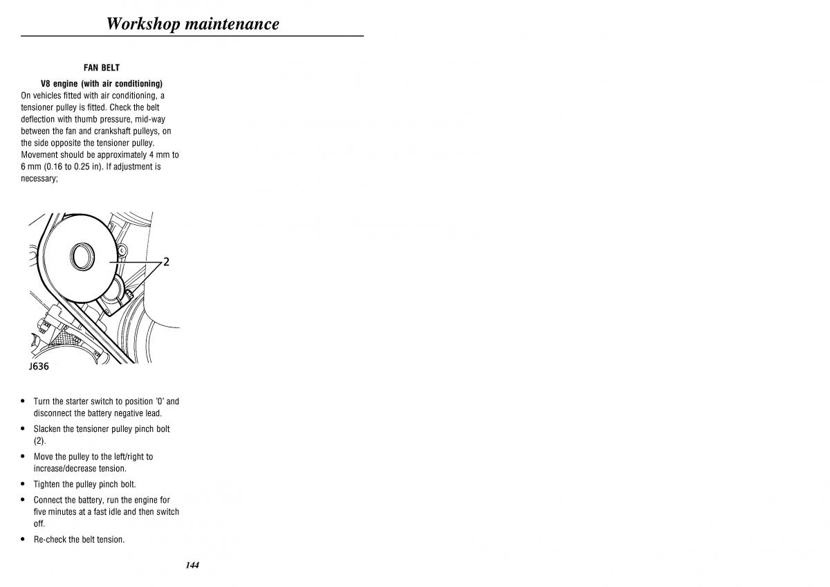 Land Rover Defender II gen owners manual / page 146