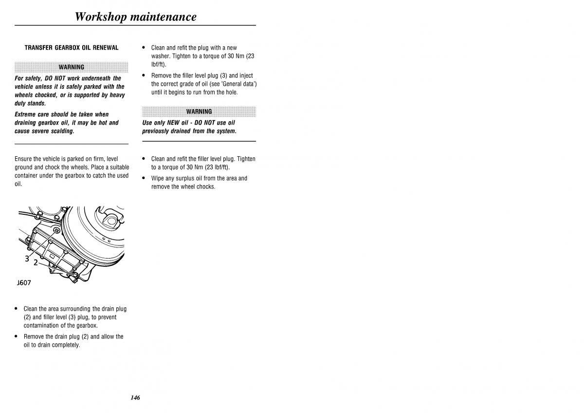 Land Rover Defender II gen owners manual / page 148