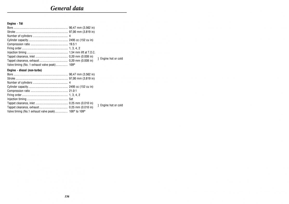 Land Rover Defender II gen owners manual / page 158