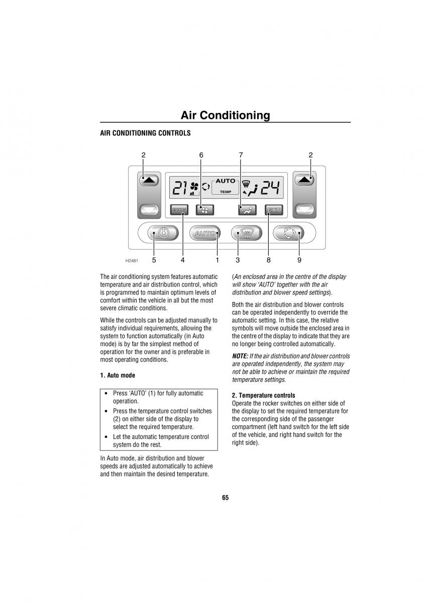 Land Rover Discovery II 2 owners manual / page 58