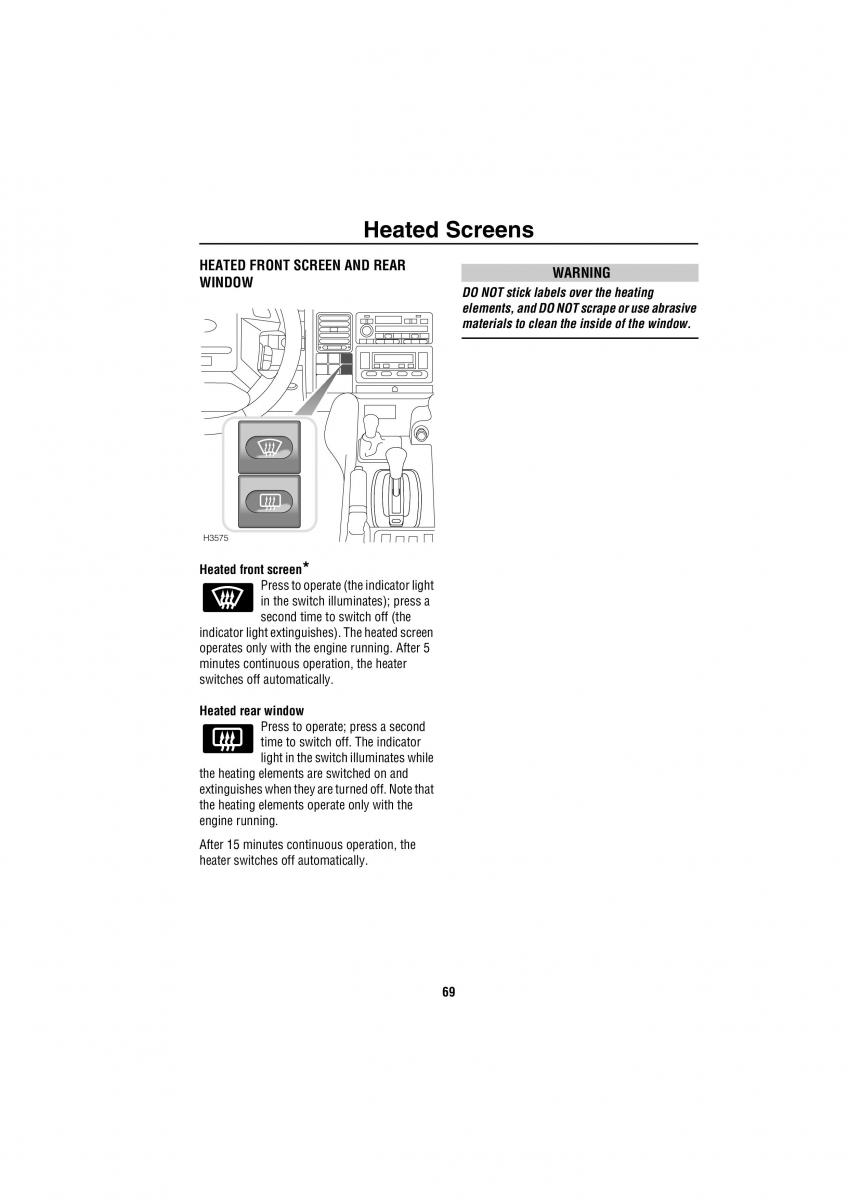 Land Rover Discovery II 2 owners manual / page 62