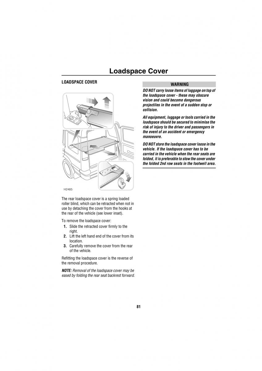 Land Rover Discovery II 2 owners manual / page 74