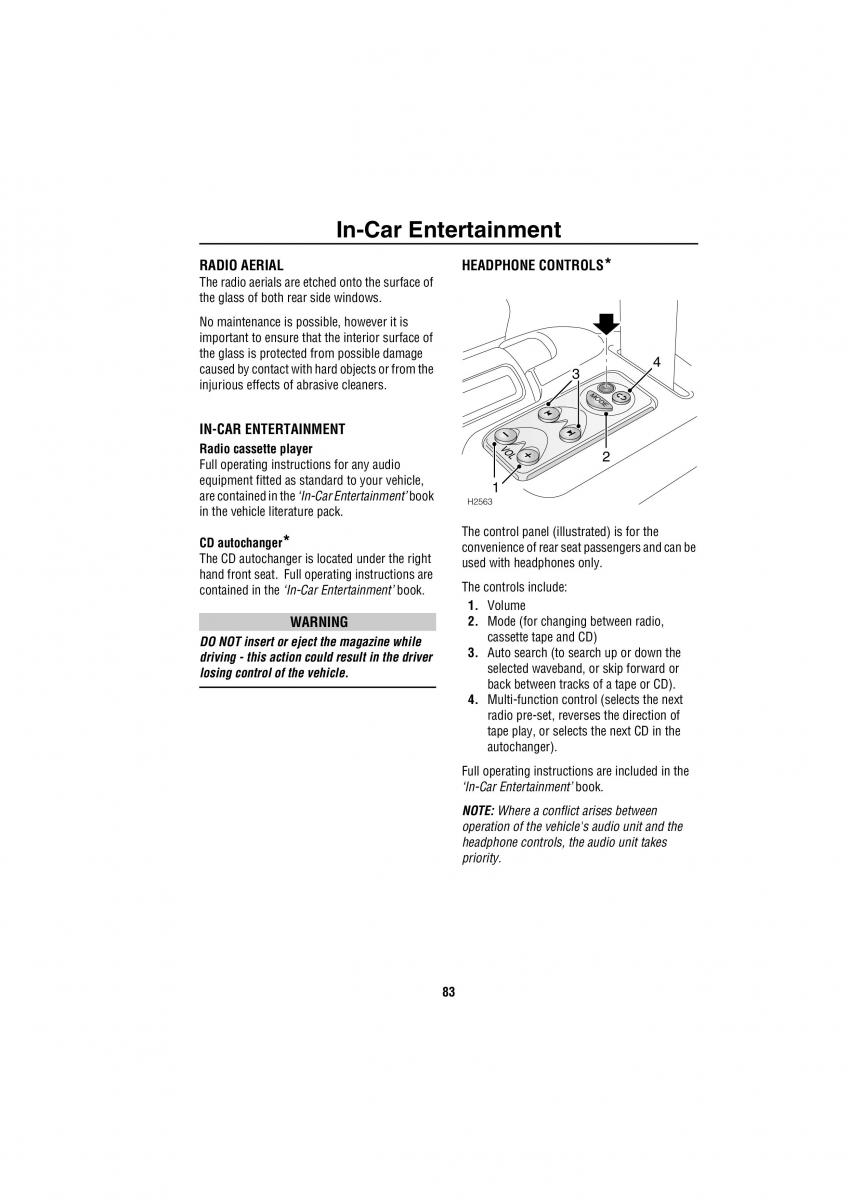 Land Rover Discovery II 2 owners manual / page 76