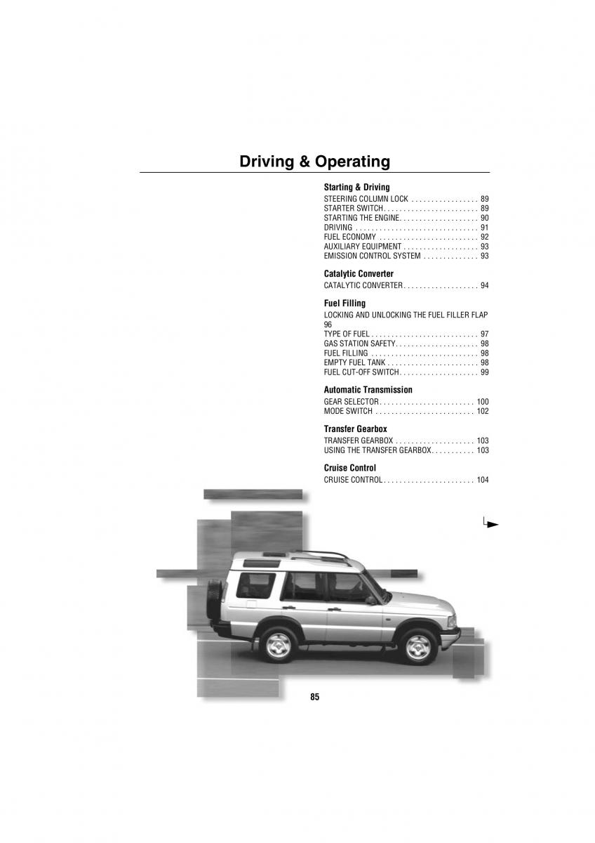 Land Rover Discovery II 2 owners manual / page 78