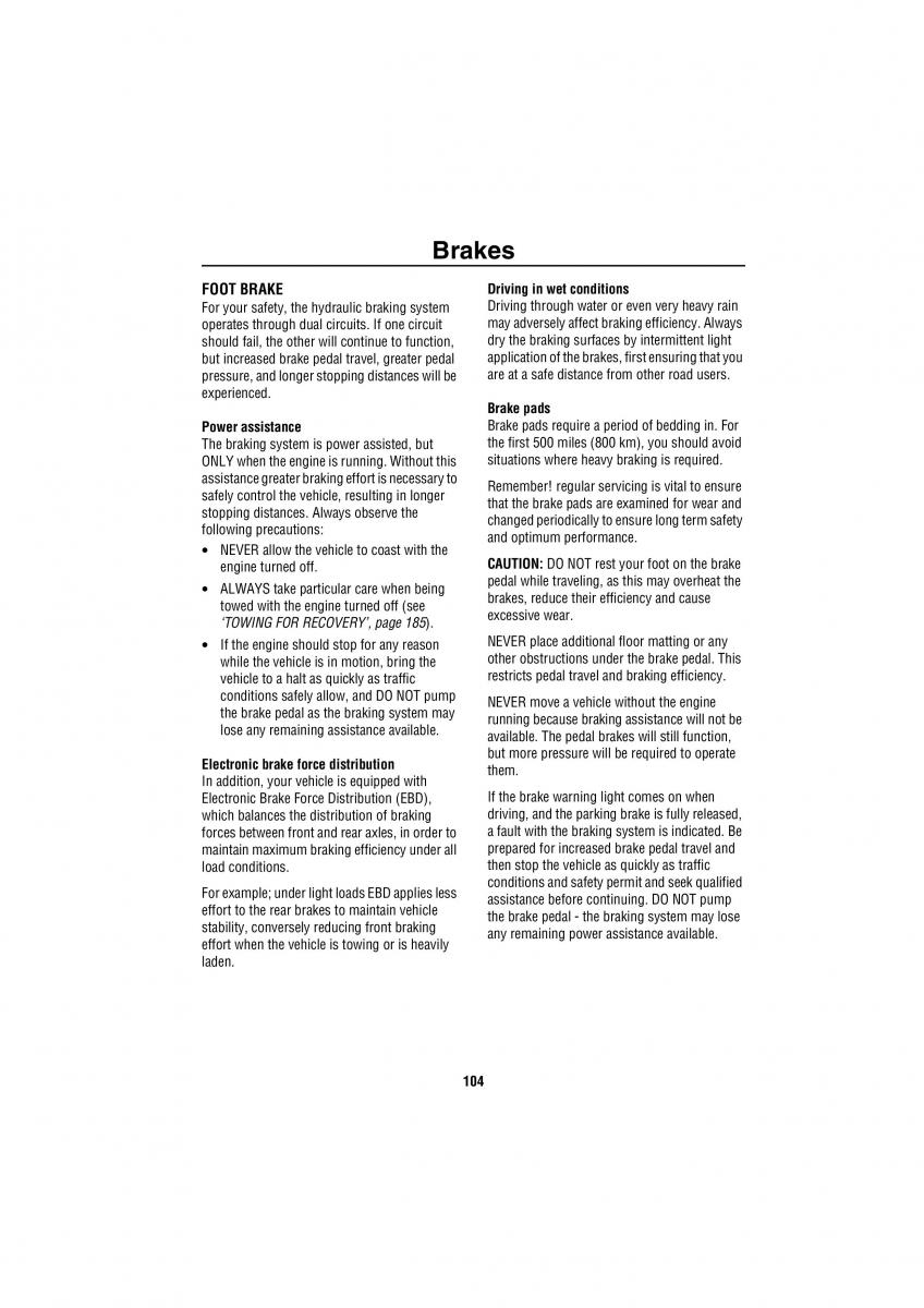 Land Rover Discovery II 2 owners manual / page 97