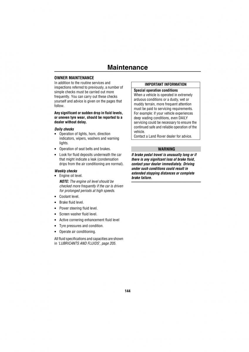 Land Rover Discovery II 2 owners manual / page 137