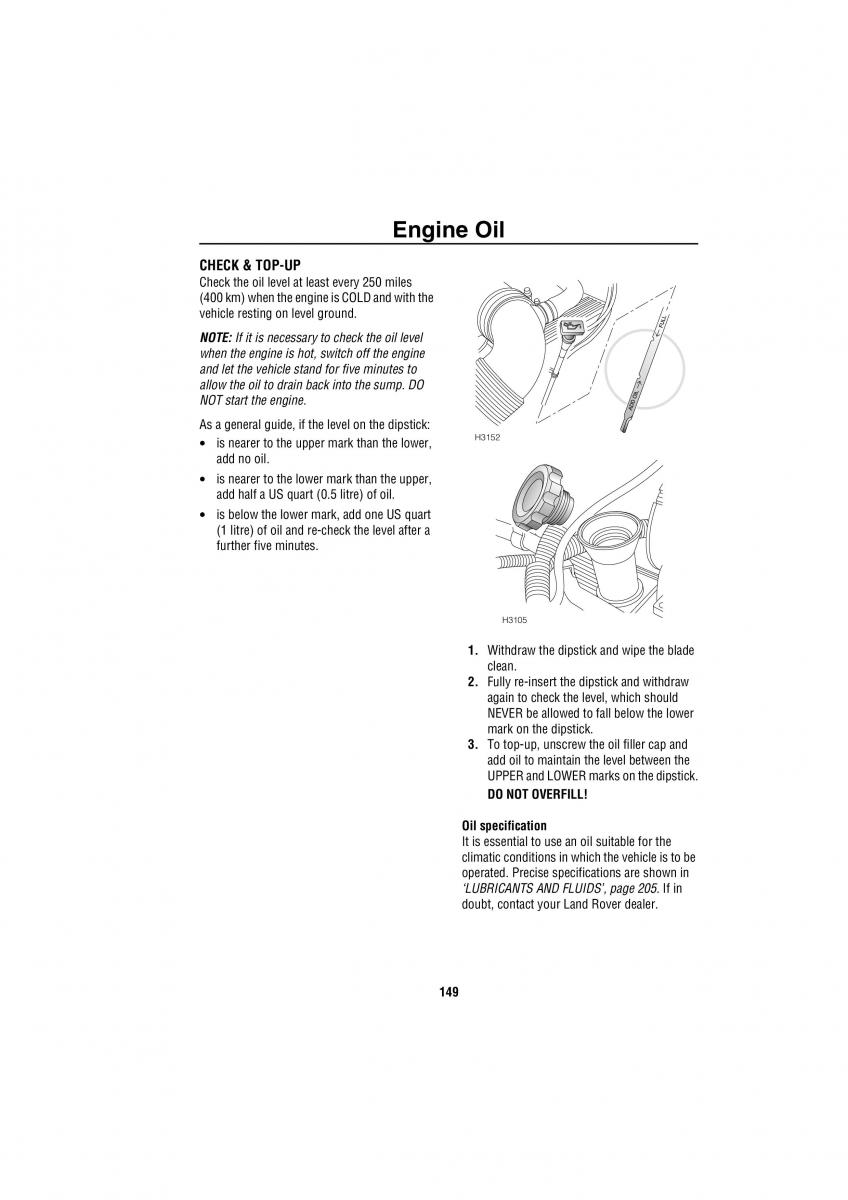 Land Rover Discovery II 2 owners manual / page 142