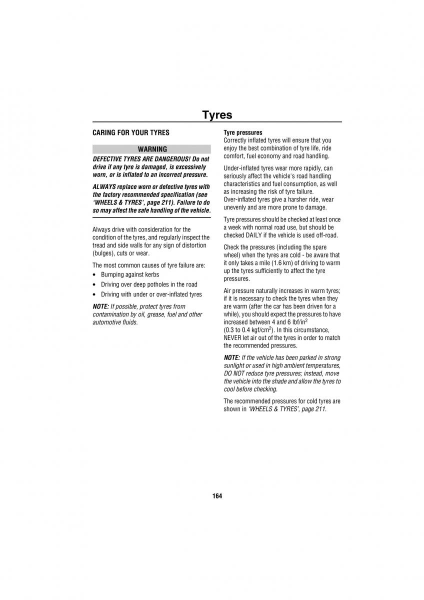 Land Rover Discovery II 2 owners manual / page 157