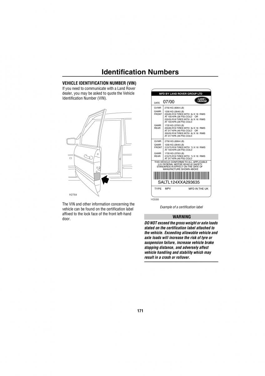 Land Rover Discovery II 2 owners manual / page 164