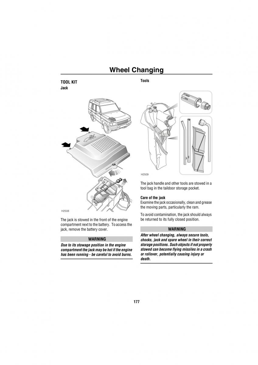 Land Rover Discovery II 2 owners manual / page 170