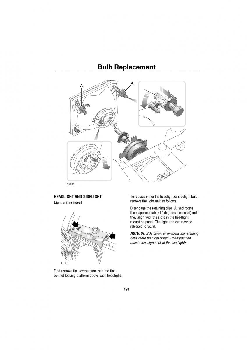 Land Rover Discovery II 2 owners manual / page 187