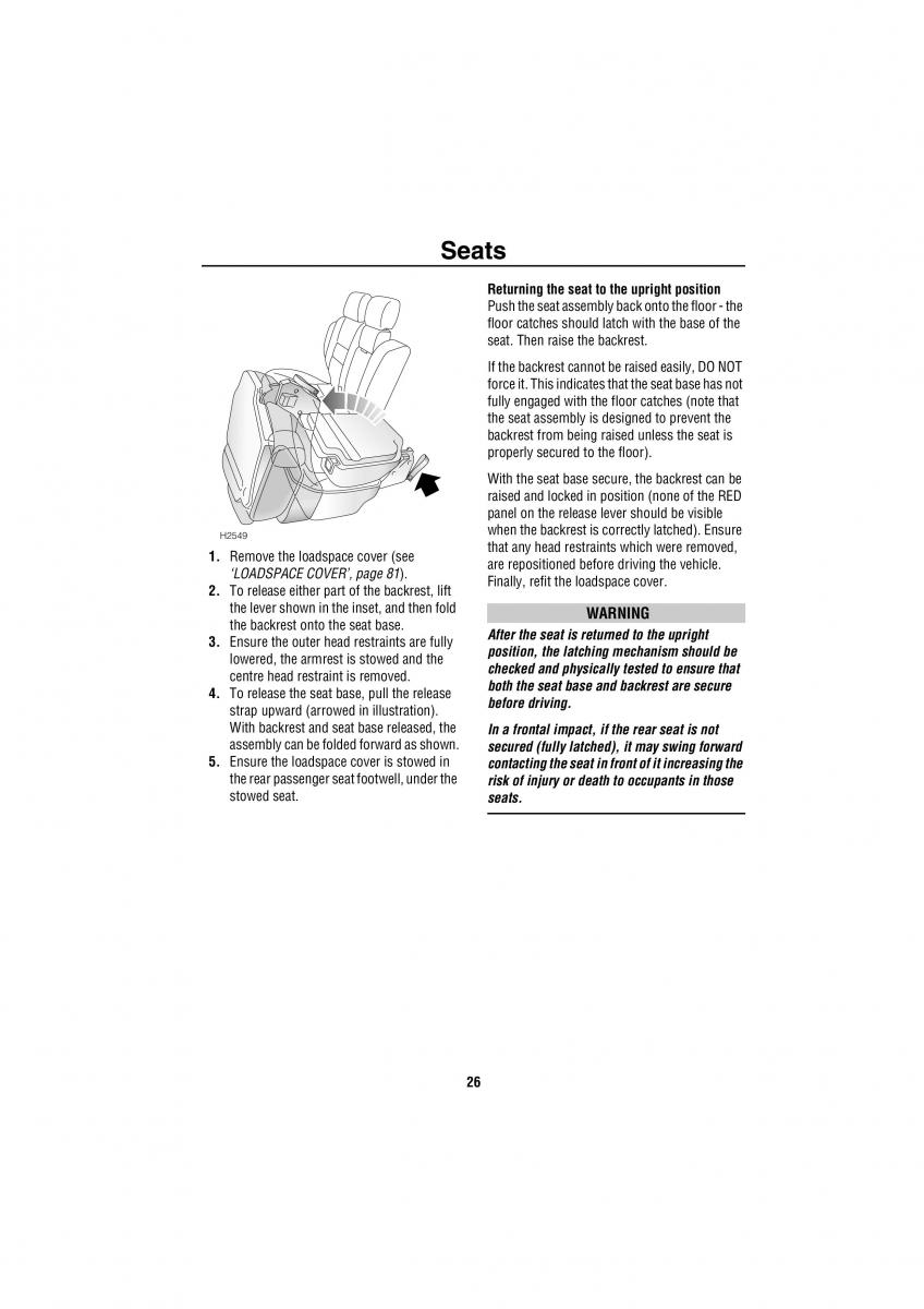 Land Rover Discovery II 2 owners manual / page 19