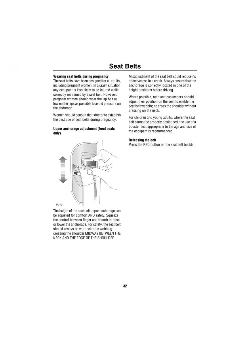 Land Rover Discovery II 2 owners manual / page 25