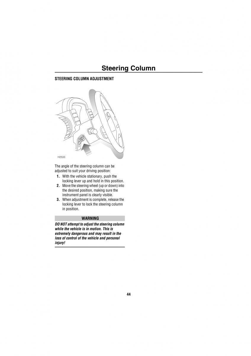 Land Rover Discovery II 2 owners manual / page 37