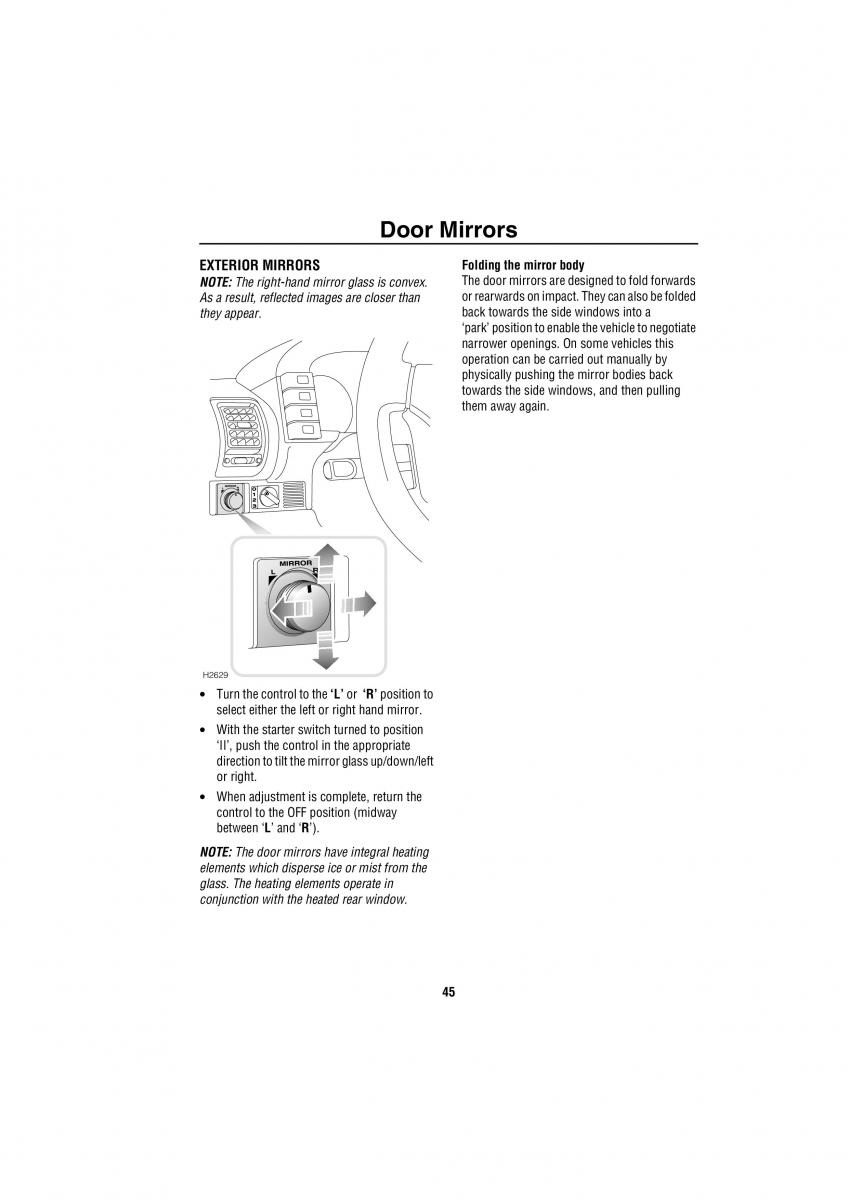 Land Rover Discovery II 2 owners manual / page 38