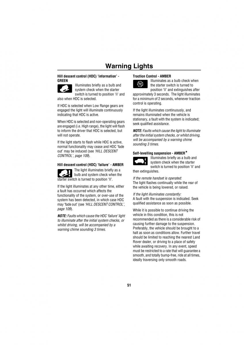 Land Rover Discovery II 2 owners manual / page 44