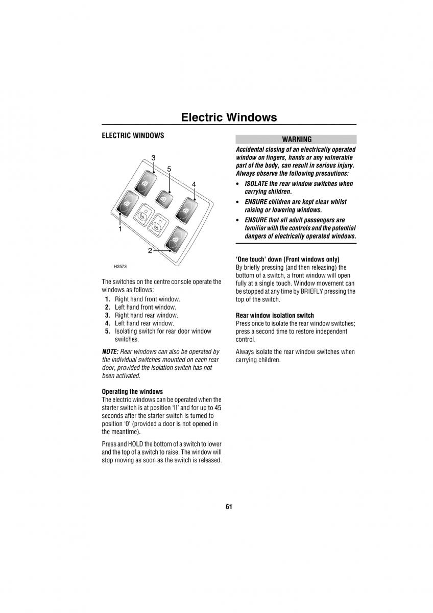 Land Rover Discovery II 2 owners manual / page 54