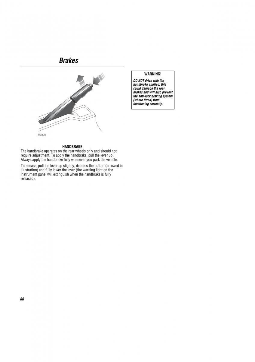 Land Rover Freelander I 1 owners manual / page 81