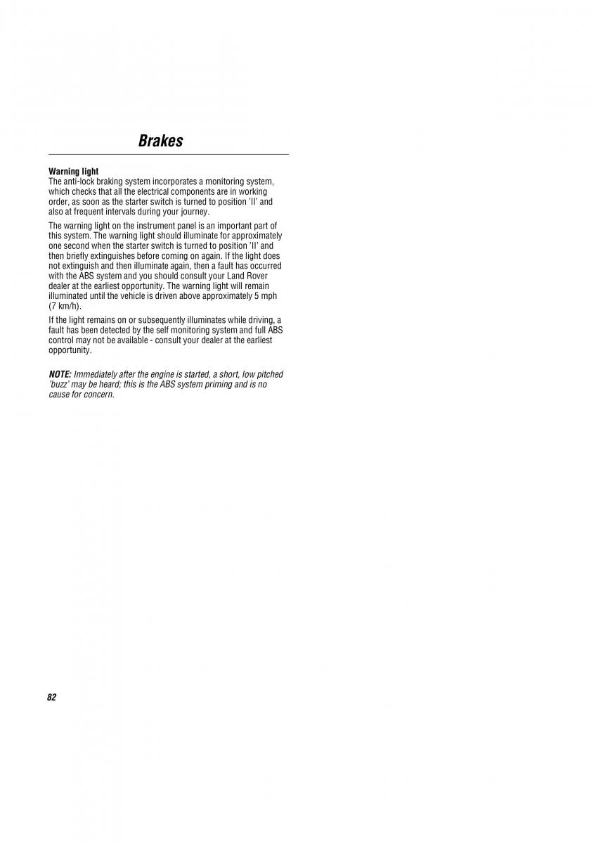 Land Rover Freelander I 1 owners manual / page 83