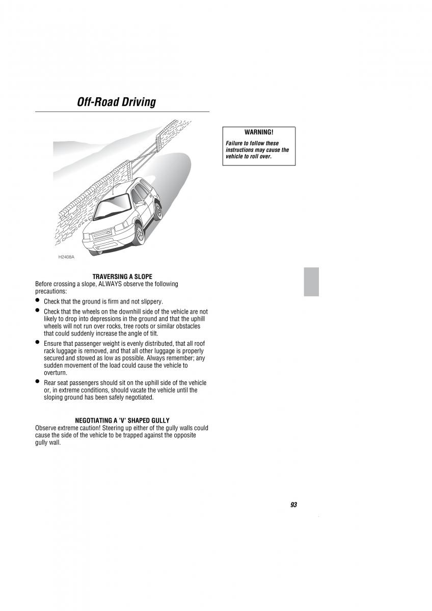 Land Rover Freelander I 1 owners manual / page 94