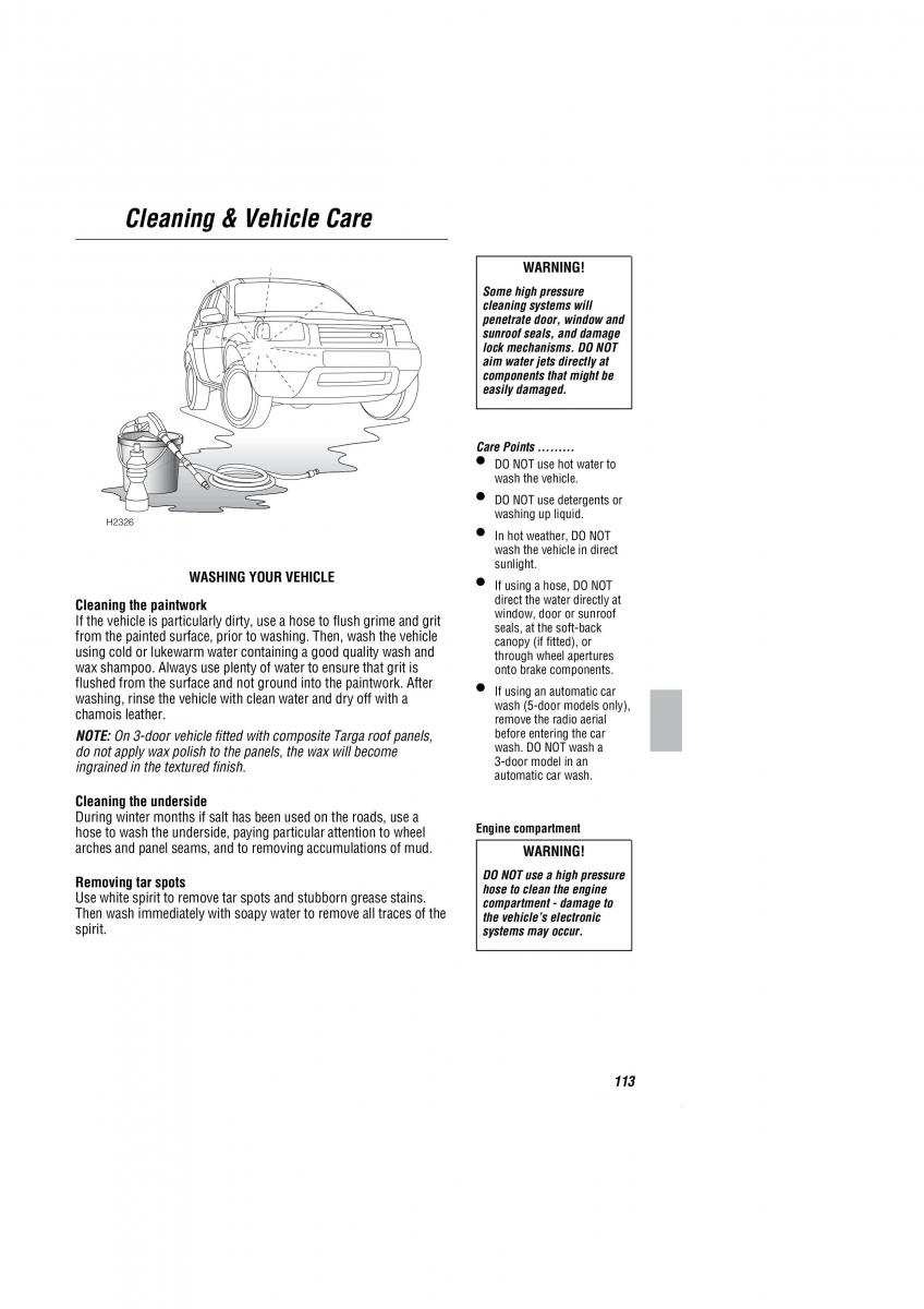 Land Rover Freelander I 1 owners manual / page 114